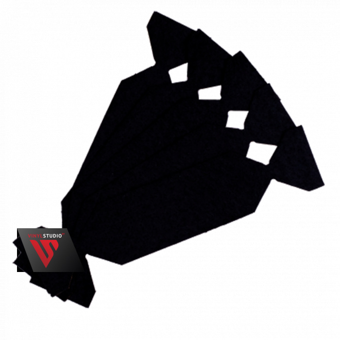 Uzlex Насадка для простого ракеля “Felt-10” черная, 100х30 мм, (5 шт.) 21910015 - 0