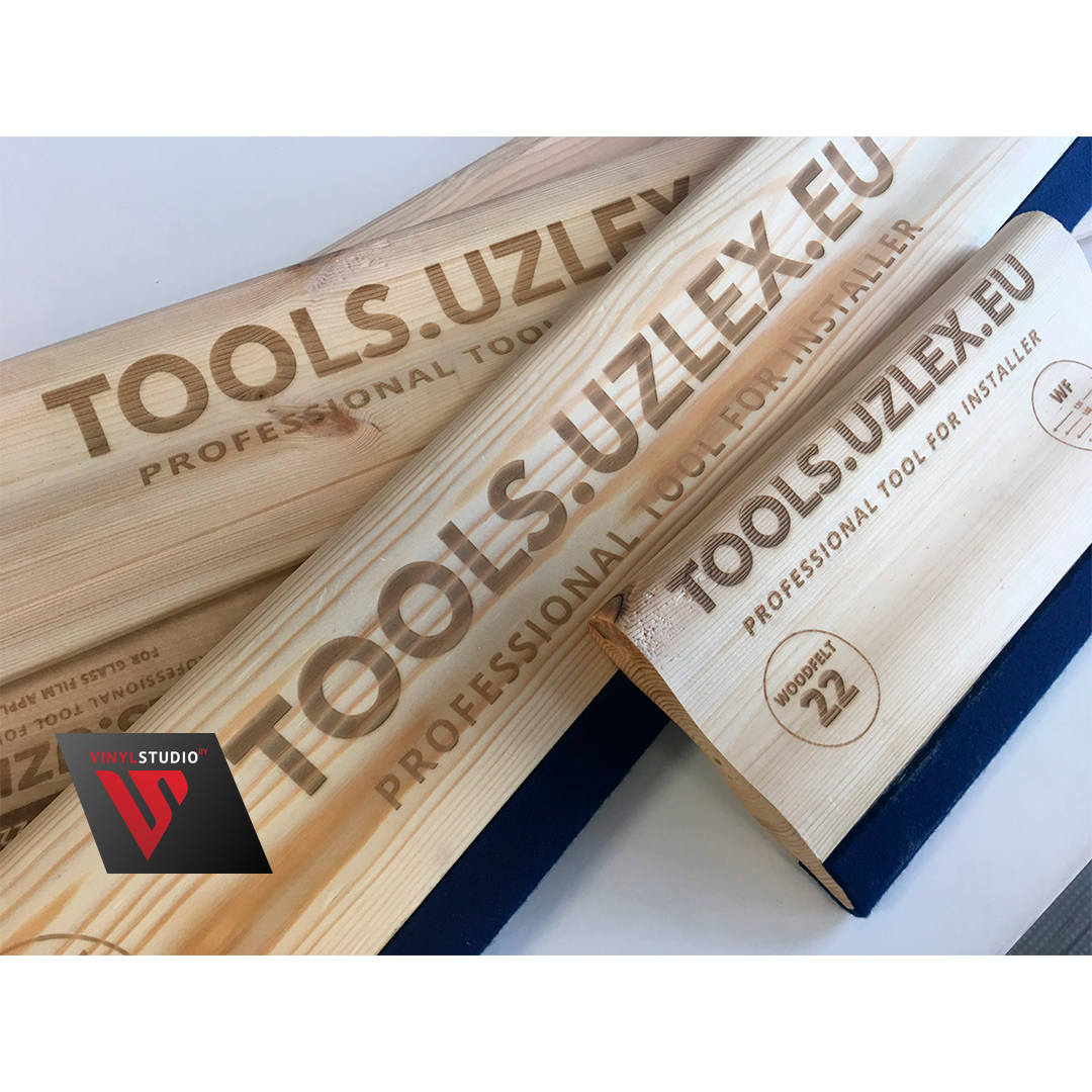 UZLEX Ракель деревянный для больших поверхностей, 600 мм, 21910731