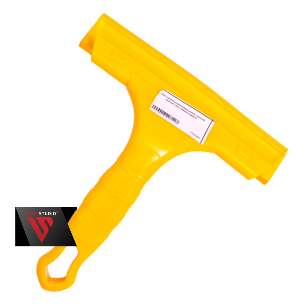 Uzlex Гибкий силиконовый ракель, с ручкой, желтый, 160 x 140 мм 21940010