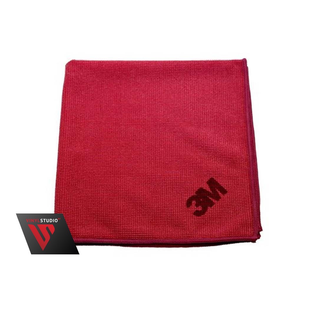 Салфетка 3M 2012 из микрофибры, красная