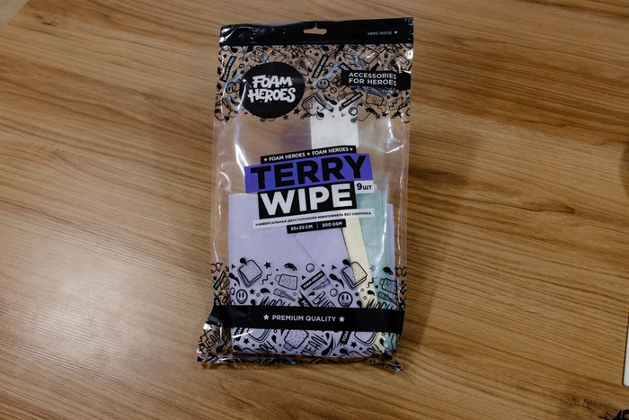 Foam Heroes Terry Wipe универсальная двустороняя микрофибра без оверлока 35х35см - 0